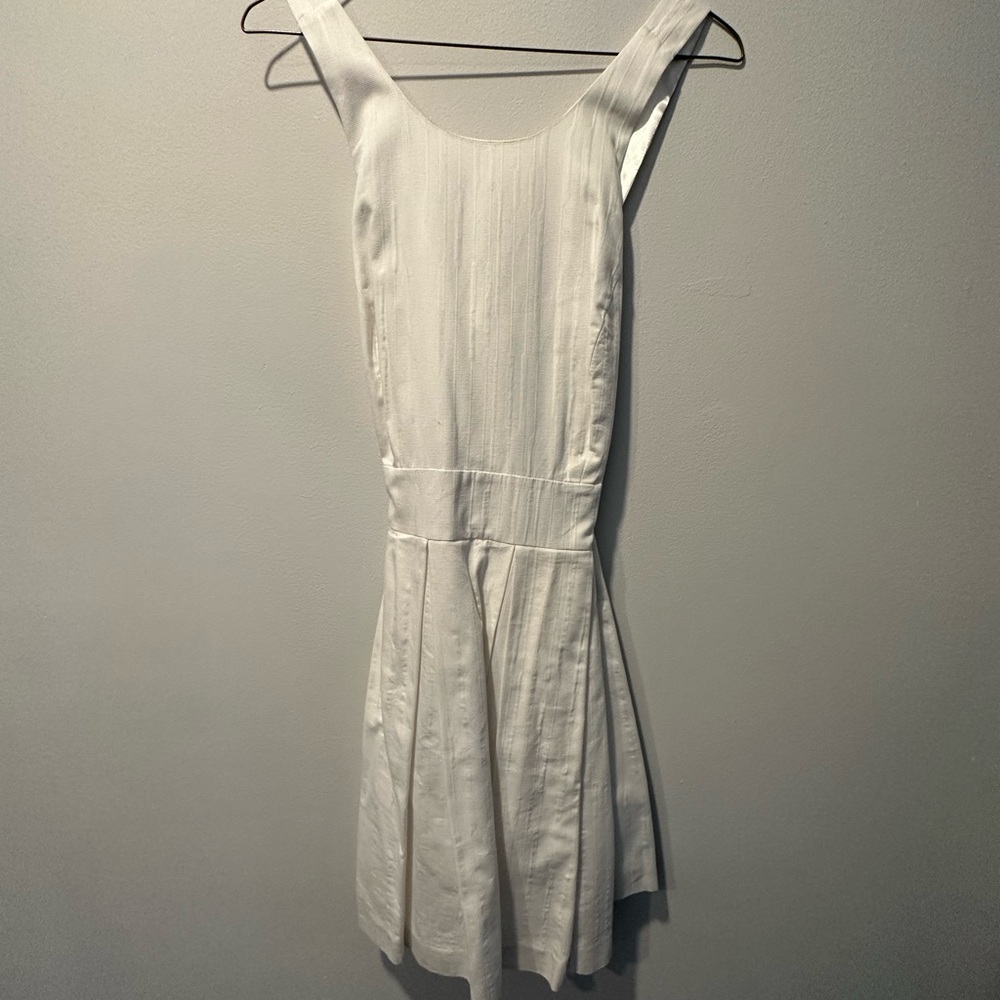 White Cross Back Armani Exchange Dress